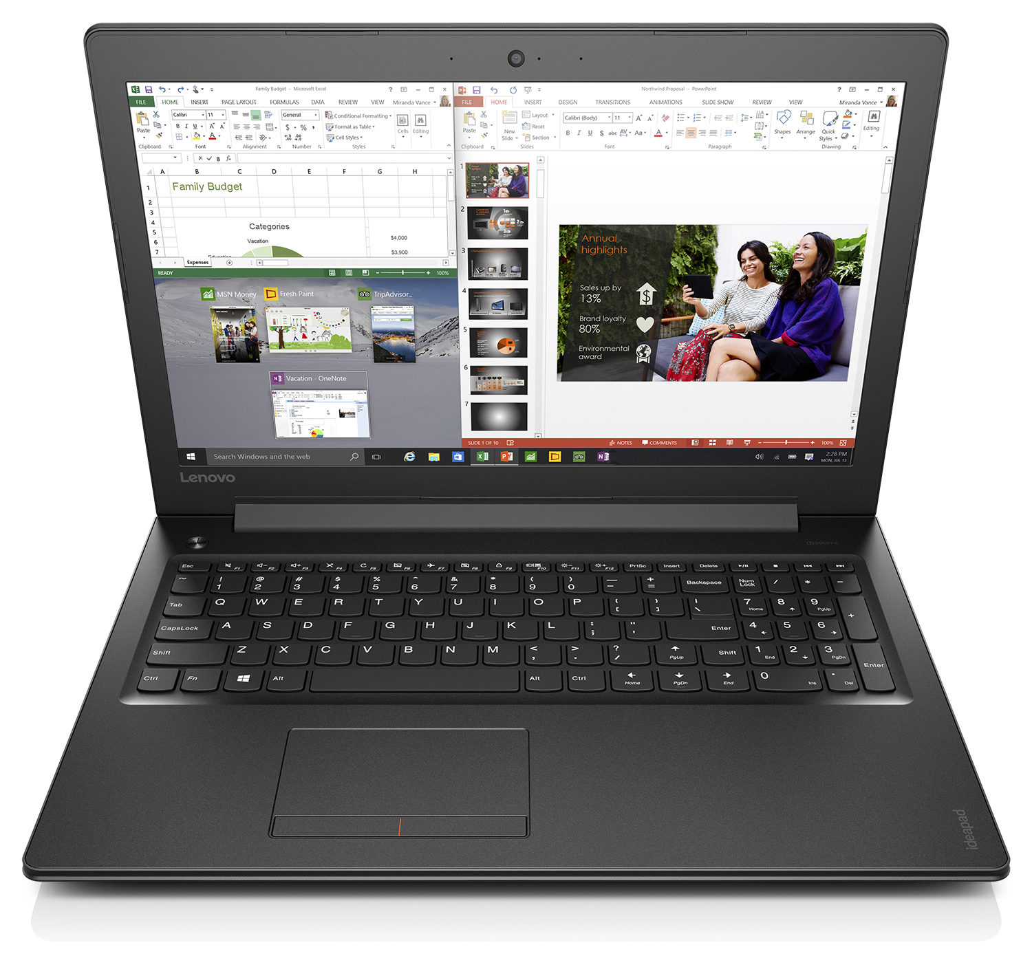 Laptop Lenovo V310 15.6” i5-7200U 4GB 1TB M430 2GB ODD DOS 80T300Q9EU ...
