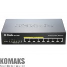 Мрежов суич D-Link 8-port 10/100/1000 Desktop Switch w/ 4 PoE Ports