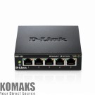 Network switch D-LINK 5-port 10/100/1000 Gigabit Metal Housing Desktop Switch