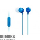 Headset SONY Headset MDR-EX15AP blue