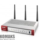 Мрежово устройство за защита ZyXEL USG20W-VPN Firewall, 802.11ac/n Wireless (3x3/80MHz), 10x VPN (...