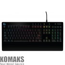 Аксесоари за геймъри Logitech G213 Prodigy Gaming Keyboard, Lightsync, Spill Resistant, Palm Rest, ...