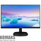 Монитор Philips 243V7QDSB, 23.8" Ultra Narrow Wide IPS LED, 4 ms, 1000:1, 10M:1 DCR, 250 cd/m2, FHD ...