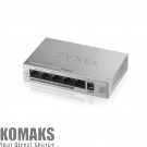 Мрежов суич ZyXEL GS1005-HP, 5 Port Gigabit PoE+ unmanaged desktop Switch, 4 x PoE, 60 Watt
