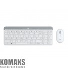 Keyboard LOGITECH Slim Wireless Keyboard and Mouse Combo MK470 - OFFWHITE