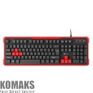 Keyboard GENESIS Gaming Keyboard Rhod 110 Red Us Layout