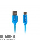 Cable LANBERG USB-C(M) -> USB-A (M) 2.0 cable 0.5m
