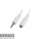 Cable LANBERG mini jack 3.5mm (M) 3pin -> 2X mini jack 3.5mm (F) 3pin adapter on cable 10cm
