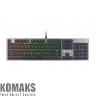 Keyboard GENESIS Mechanical Gaming Keyboard Thor 420 RGB Backlight Content Slim Blue Switch US Layout