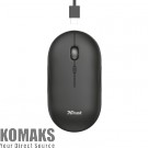 Mouse TRUST Puck Wireless & BT Rechargeable Mouse Black