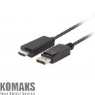 Cable Lanberg display port (M) V1.1 -> HDMI (M) cable 1.8m, black