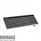 Keyboard Natec wireless keyboard Turbot slim touch pad x-scissors us layout