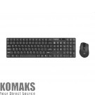 Keyboard Natec Set 2 in 1 Keyboard + Mouse Wireless US Layout