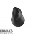 Mouse Natec Vertical Mouse Crake 2  BLUETOOTH 5.2 + 2.4GHZ BLACK 2400dpi, Right handed, black