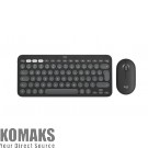 Клавиатура LOGITECH Pebble 2 for MAC Bluetooth Keyboard Combo - TONAL GRAPHITE - US INT'L