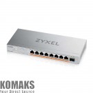 Network switch ZyXEL XMG-108 8 Ports 2,5G + 1 SFP+, 8 ports 100W total PoE++ Desktop MultiGig unmanaged Switch