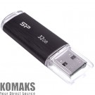 USB flash memory SILICON POWER Ultima U02 32 GB, USB 2.0, black