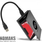 Шкаф за твърд диск AXAGON ADSA-1S6 USB3.0 - SATA 6G UASP HDD External Adapter Incl. Case