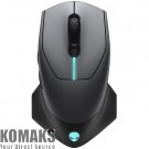 Геймърска мишка Alienware 610M Wired / Wireless Gaming Mouse - AW610M (Lunar Light)