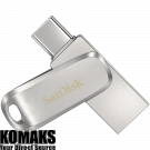 USB flash memory SANDISK 128 GB, USB 3.1 Gen 1, 5 Gbps, Silver