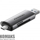  AXAGON CRE-SAC External USB 3.2 Gen1 Type-C+Type-A 2-slot SD/microSD