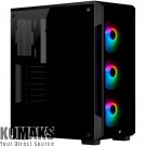 Case for computer CORSAIR iCUE 220T RGB Tempered Glass Mid-Tower Smart Case — Black