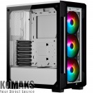 Case for computer CORSAIR iCUE 220T RGB Tempered Glass Mid-Tower Smart Case — White