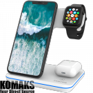 CANYON wireless charger WS-303 15W 3in1 White