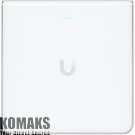 UBIQUITI U6 Enterprise In-Wall Access Point, 10 spatial streams, 115 m² (1,250 ft²) ...