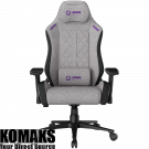 Gaming chair LORGAR CHA41, Ergonomic Gaming Chair Advanced, premium anti-stain fabric, Grey