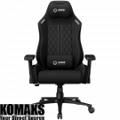 Gaming chair LORGAR CHA41, Ergonomic Gaming Chair Advanced, premium anti-stain fabric, Black/white