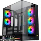 Computer Case XIGMATEK Pano II EN48418 (BK,U3x2+Type C,Curved TG,6PCS H22A Reverse & 2PCS H22A,...