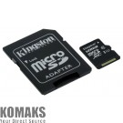 Карта памет Kingston 128GB micSDXC Canvas Select Plus 100R A1 C10 Card + ADP, EAN: 740617298703