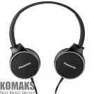 Headset PANASONIC headphones with earbuds, microphone, black 