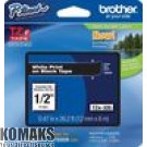 Consumable for printers BROTHER TZ Tape 12mm White on Black