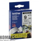 Consumable for printers BROTHER TZ Tape 9mm Black on White, Flexible, for P-Touch