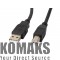 Кабел Lanberg USB-A (M) -> USB-B (M) 2.0 cable 3m, black ferrite