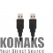 Cable Lanberg USB-A (M) -> USB-A (M) 3.0 cable 0.5m, black