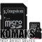 Memory card KINGSTON 128GB microSDXC Canvas Select Class 10 UHS-I 80MB/s Read Card + SD Adapter