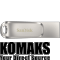 USB flash memory SANDISK 64 GB, USB 3.1 Gen 1, 5 Gbps, Silver