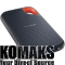 SSD външен SanDisk Extreme 500GB Portable SSD - up to 1050MB/s Read and 1000MB/s Write Speeds, USB 3...