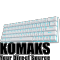 Gaming keyboard ROYAL KLUDGE RK61 White Gaming Keyboard Red switch