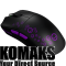 Gaming mouse LORGAR Gaming Mouse MSP81W Pro Wireless PixArt 3950 Black