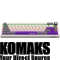 Gaming keyboard LORGAR Gaming Keyboard KBA41M Advanced Wired 65% Retro EN