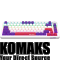 Gaming keyboard LORGAR Gaming Keyboard KBA4175 Advanced Wired 75% White EN