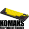 Gaming keyboard LORGAR Gaming Keyboard KBA41M Advanced Wired 65% Yellow EN