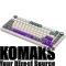 Gaming keyboard Wired mechanical gaming keyboard Advanced, 82 keys, linear Lorgar Toxic Purple ...