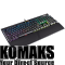 Keyboard CORSAIR K70 RGB MK.2, Black, RGB LED, Cherry MX Red 