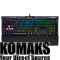 Keyboard CORSAIR K70 RGB MK.2, Black, RGB LED, Cherry MX Red 