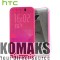 Smartphone soft case HTC Dot Matrix case pink